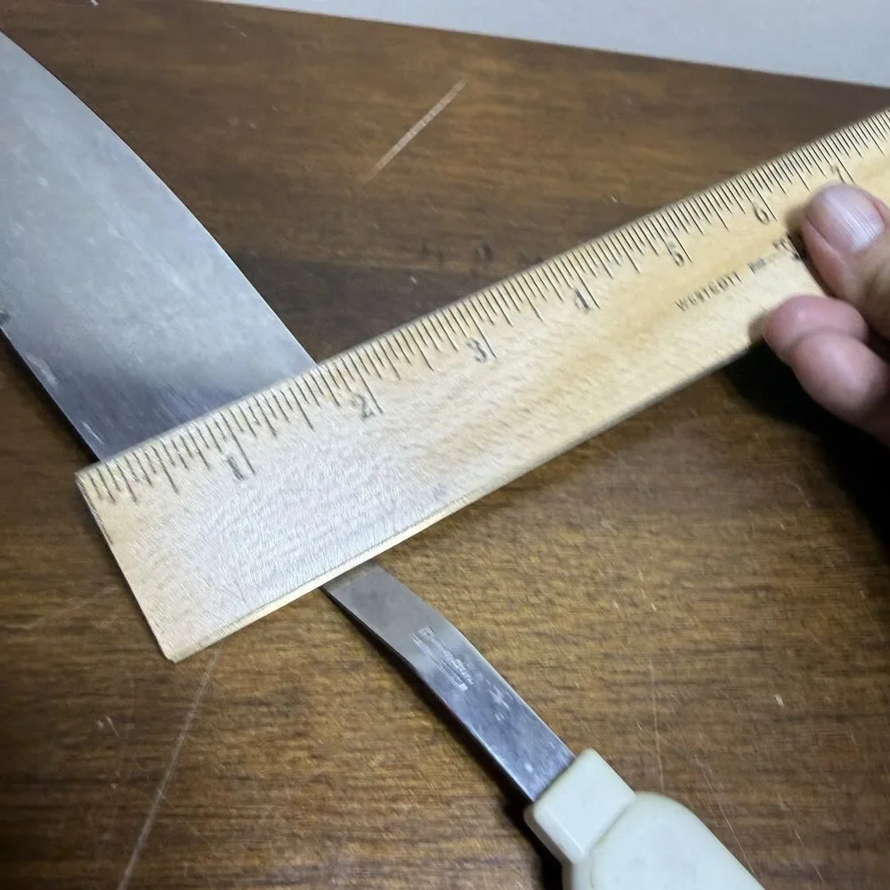 Vintage Robinson Stainless 12 Pie Server Serrated Spatula Floral Handle Cottage